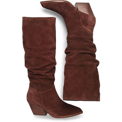 Darlene - Burgundy Suede