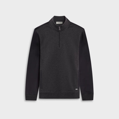Mixed Media Quarter-Zip Pullover