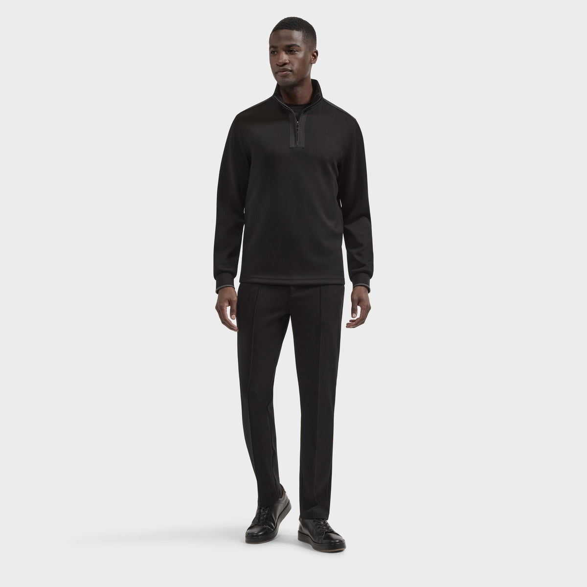 Soft Touch Solid Quarter-Zip Pullover