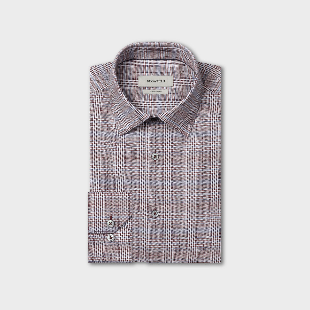James OoohCotton Plaid Shirt - Burgundy