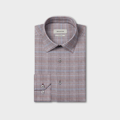 James OoohCotton Plaid Shirt - Burgundy