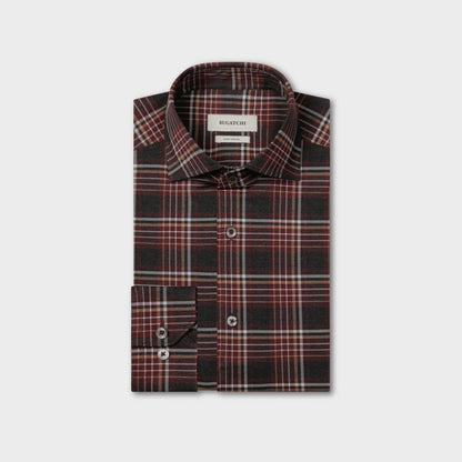 Devon OoohCotton Plaid Shirt - Burgundy