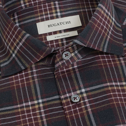 Devon OoohCotton Plaid Shirt - Burgundy