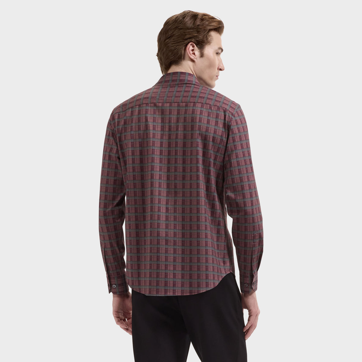 James OoohCotton Plaid Shirt - Burgundy