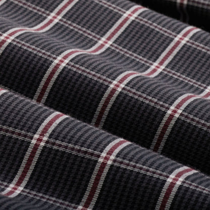 Julian Houndstooth Plaid Shirt - Anthracite