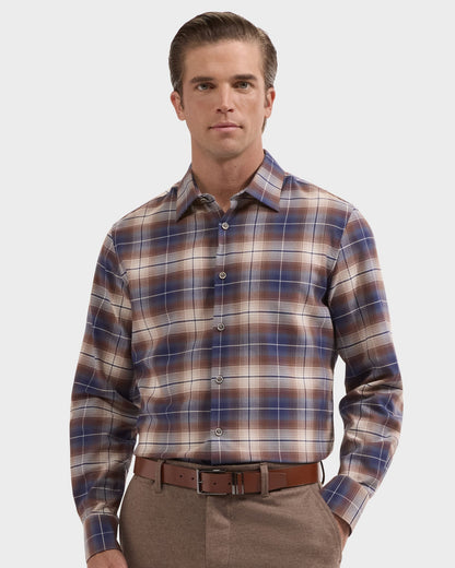 Julian Plaid Shirt - Tobacco