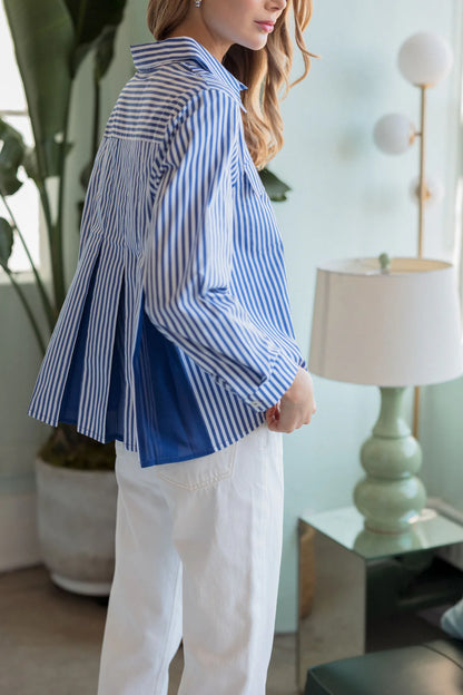 Jenn Shirt W/Pleating Details