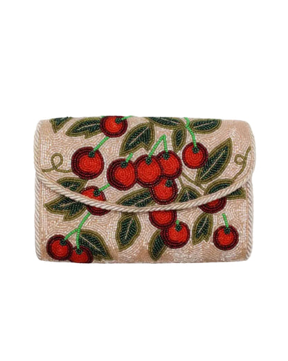 Cherry Bag with Rope Trim