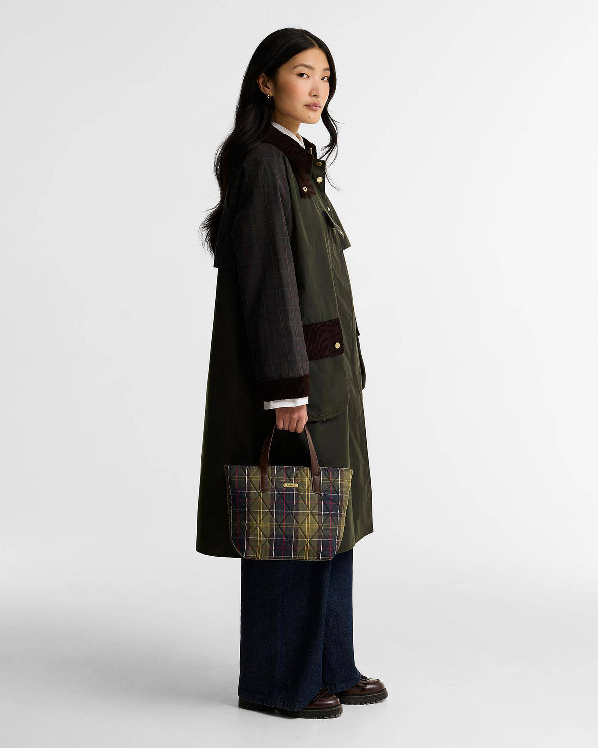 Mini Quilted Tote Bag - Classic Tartan