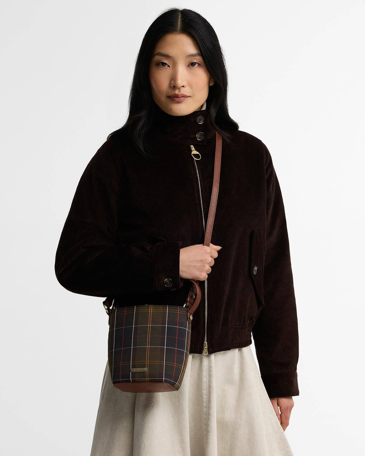 Cedar Mini Tartan Bucket Bag - Classic Tartan