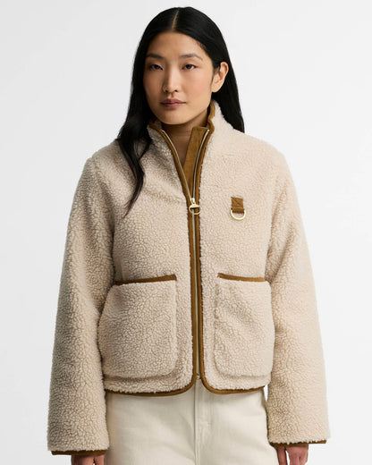 Elenora Casual Fleece Jacket - Ecru