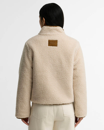 Elenora Casual Fleece Jacket - Ecru