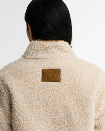 Elenora Casual Fleece Jacket - Ecru