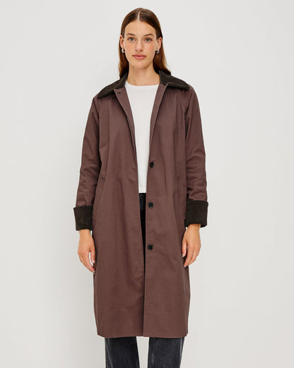 Levy Coat - Raisin