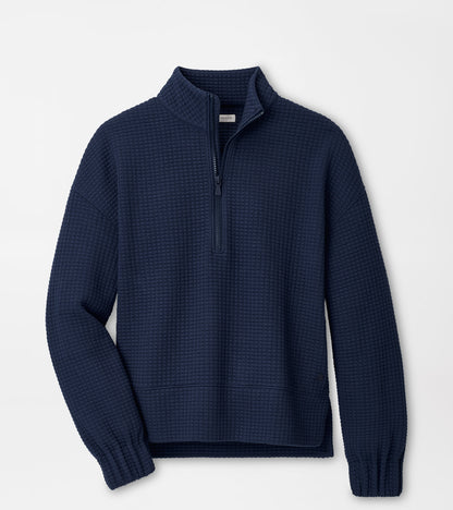 Flora Knit Jacquard Half-Zip Pullover