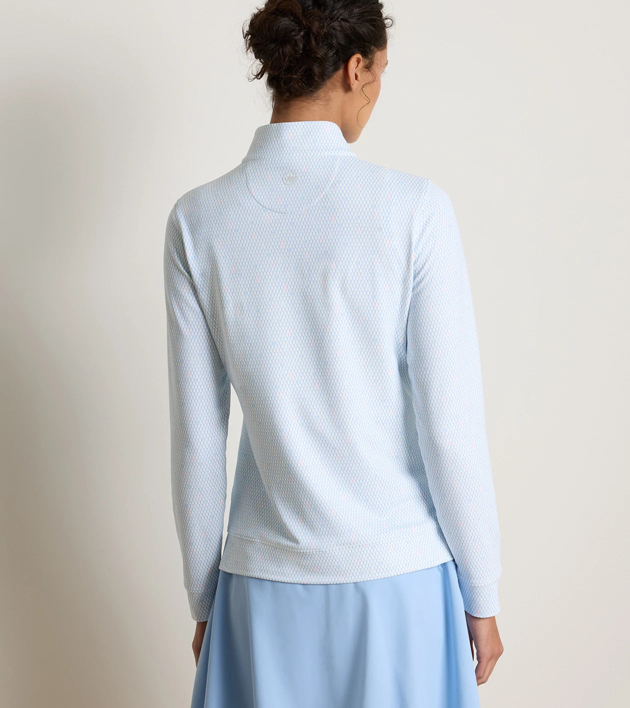 Perth Courtside Charm Printed Performance Quarter-Zip