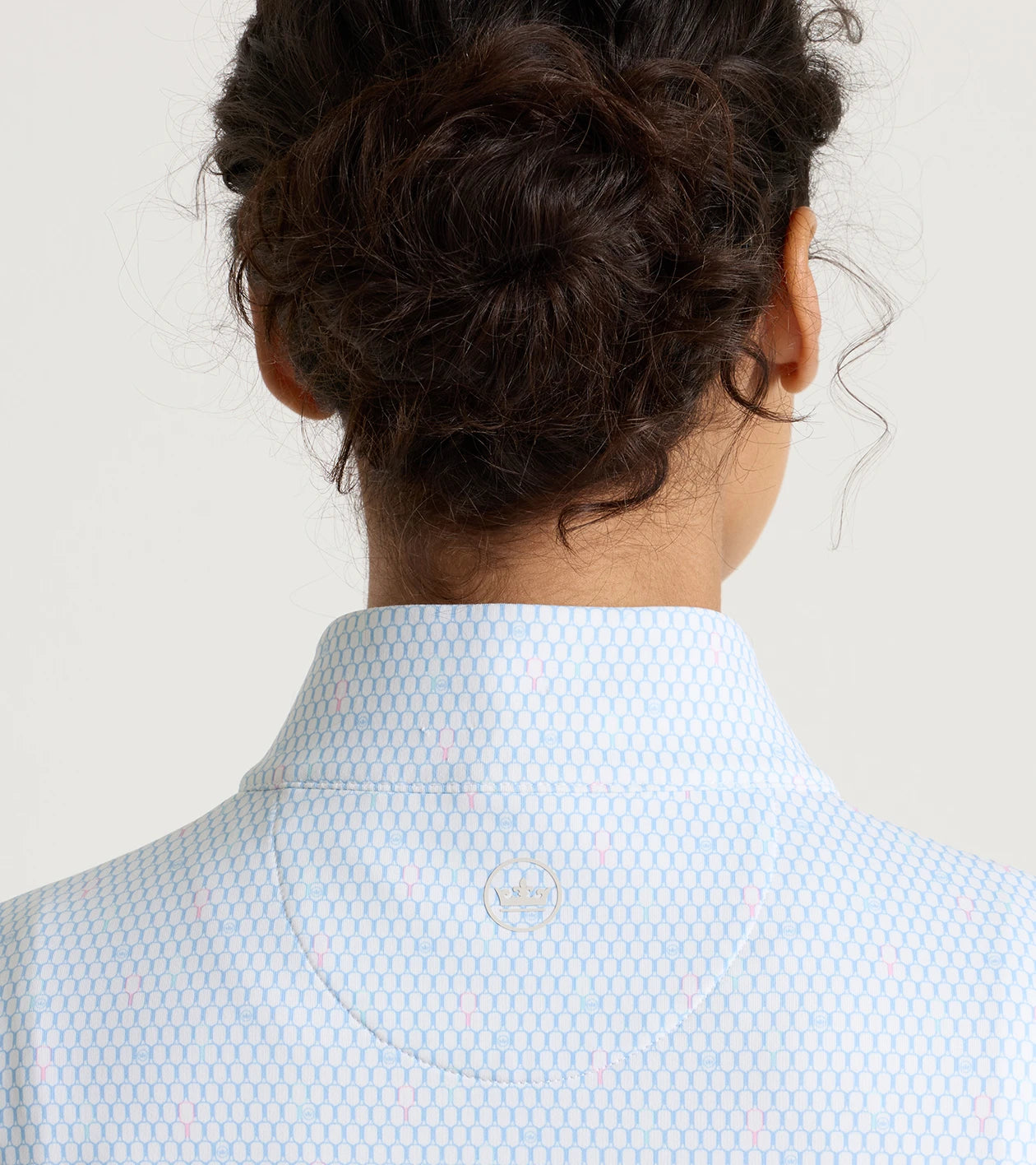 Perth Courtside Charm Printed Performance Quarter-Zip