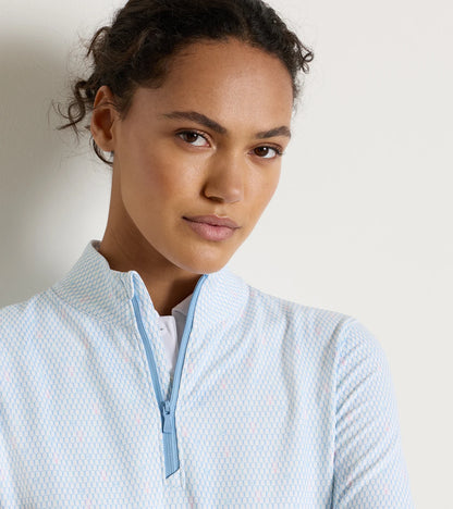 Perth Courtside Charm Printed Performance Quarter-Zip