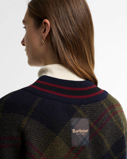 Shae V-Neck Tartan Wool Jumper