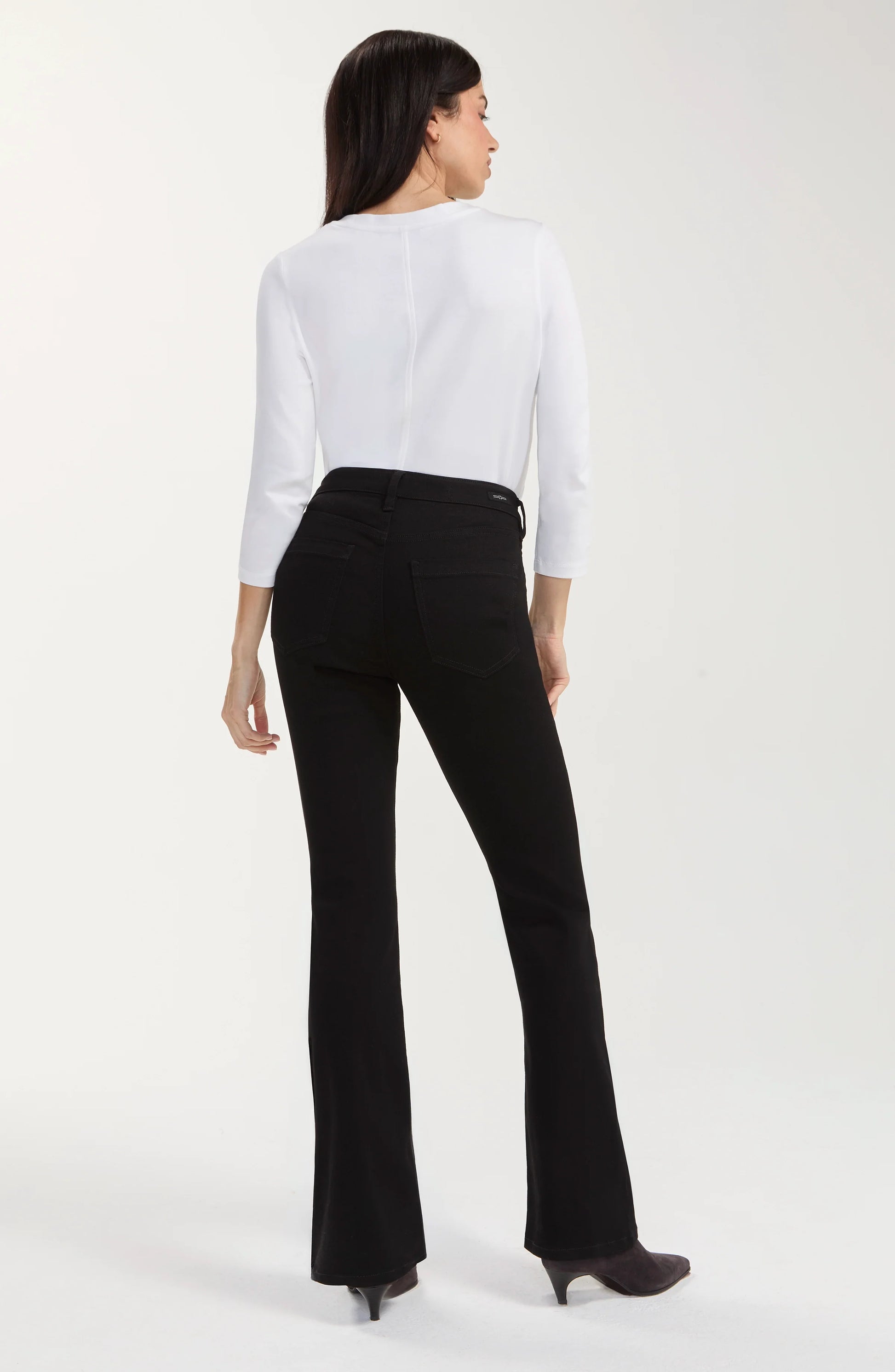 Bobbie Baby Boot black stretch bootcut pants by LIVERPOOL LOS ANGELES