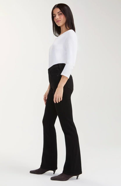 LIVERPOOL LOS ANGELES Bobbie Baby Boot, black women's stretch bootcut pants