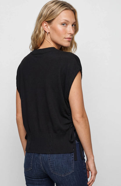 Vneck Dolman Popover Sweater w/Ties
