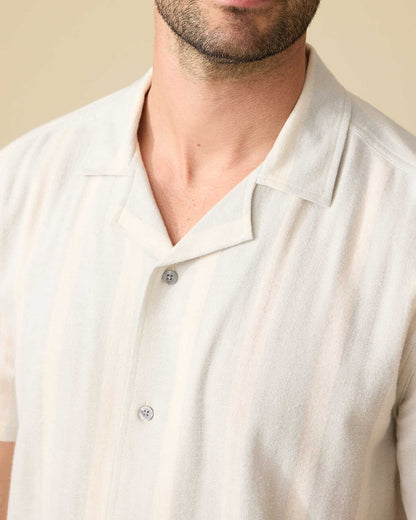 Judson SS Stripe Camp Collar Shirt
