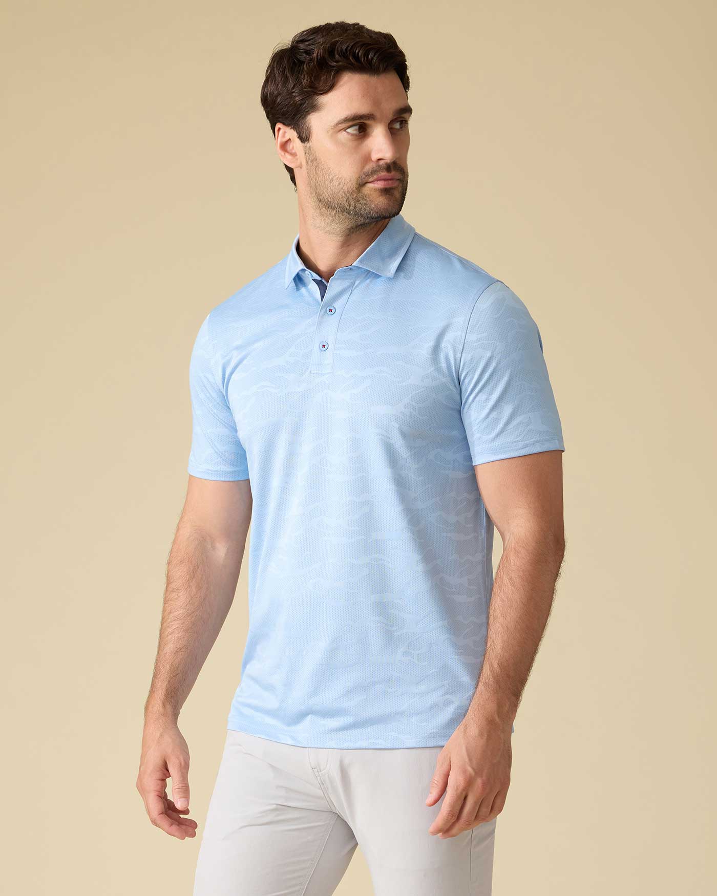 Arcadia SS Camo Performance Polo