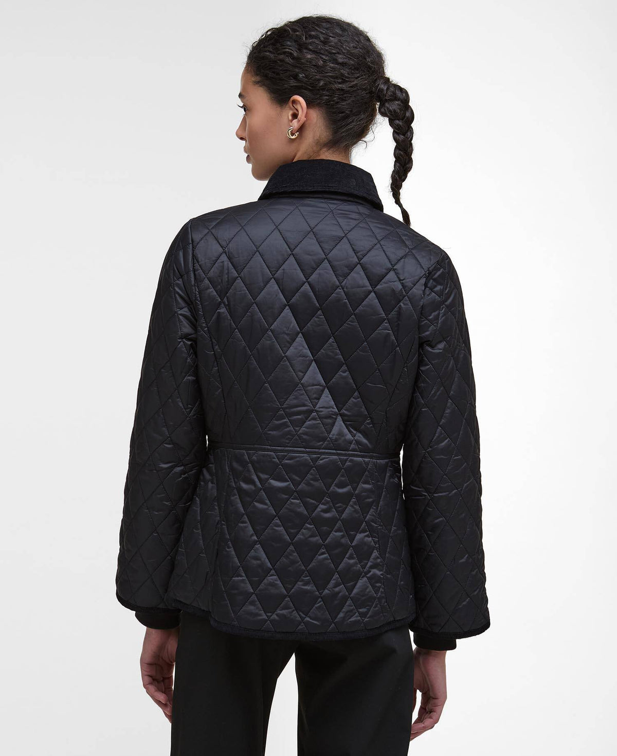 Fitted Beadnell Quilted Jacket - Black/Classic