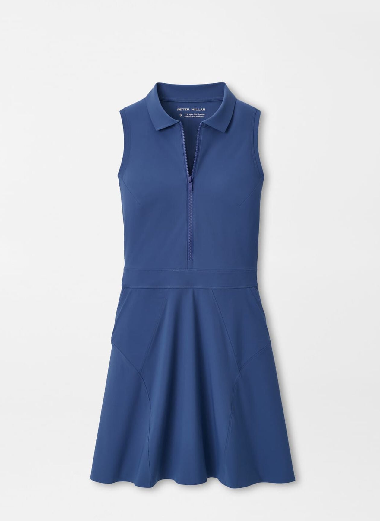 Bingham Sleeveless Sport Dress in blue with moisture-wicking stretch fabric by PETER MILLAR
