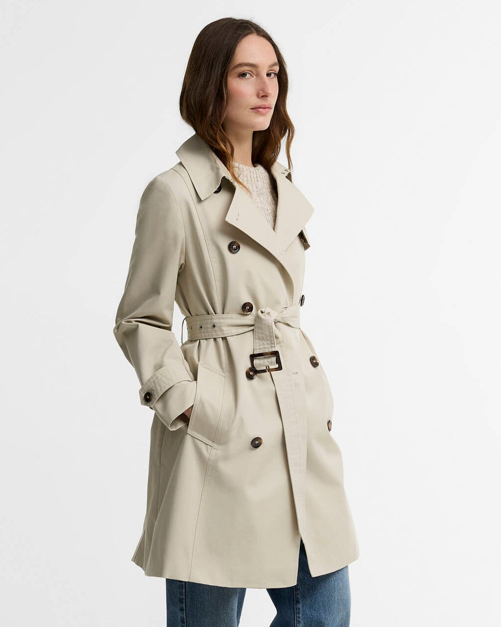 Short Greta Showerproof Trench Coat