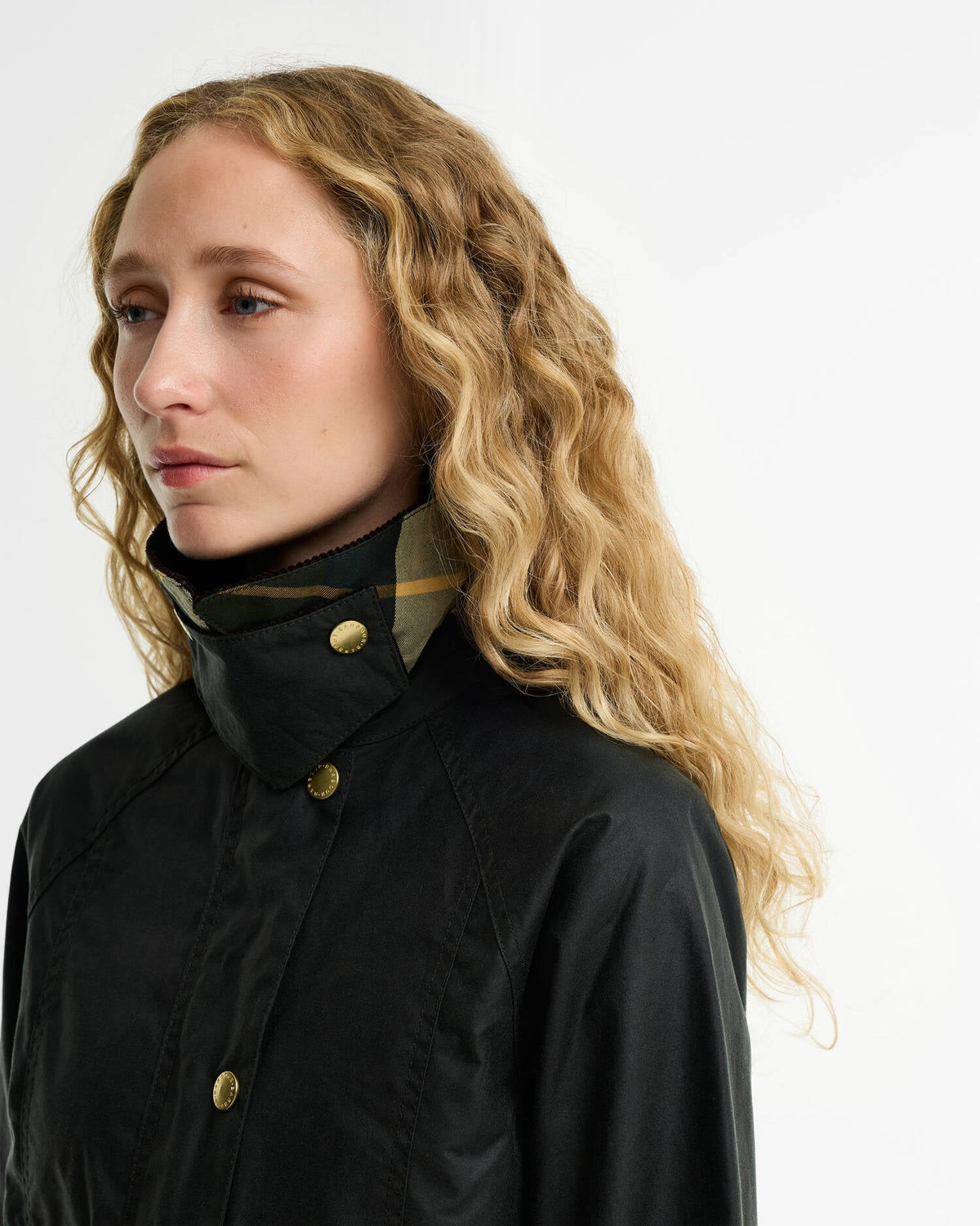 Cropped Beadnell Wax Jacket - Sage/Ancient