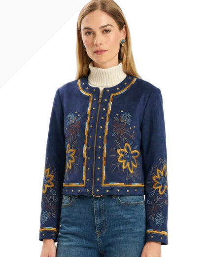 Laurie Double Faced Jacket - Midnight Navy