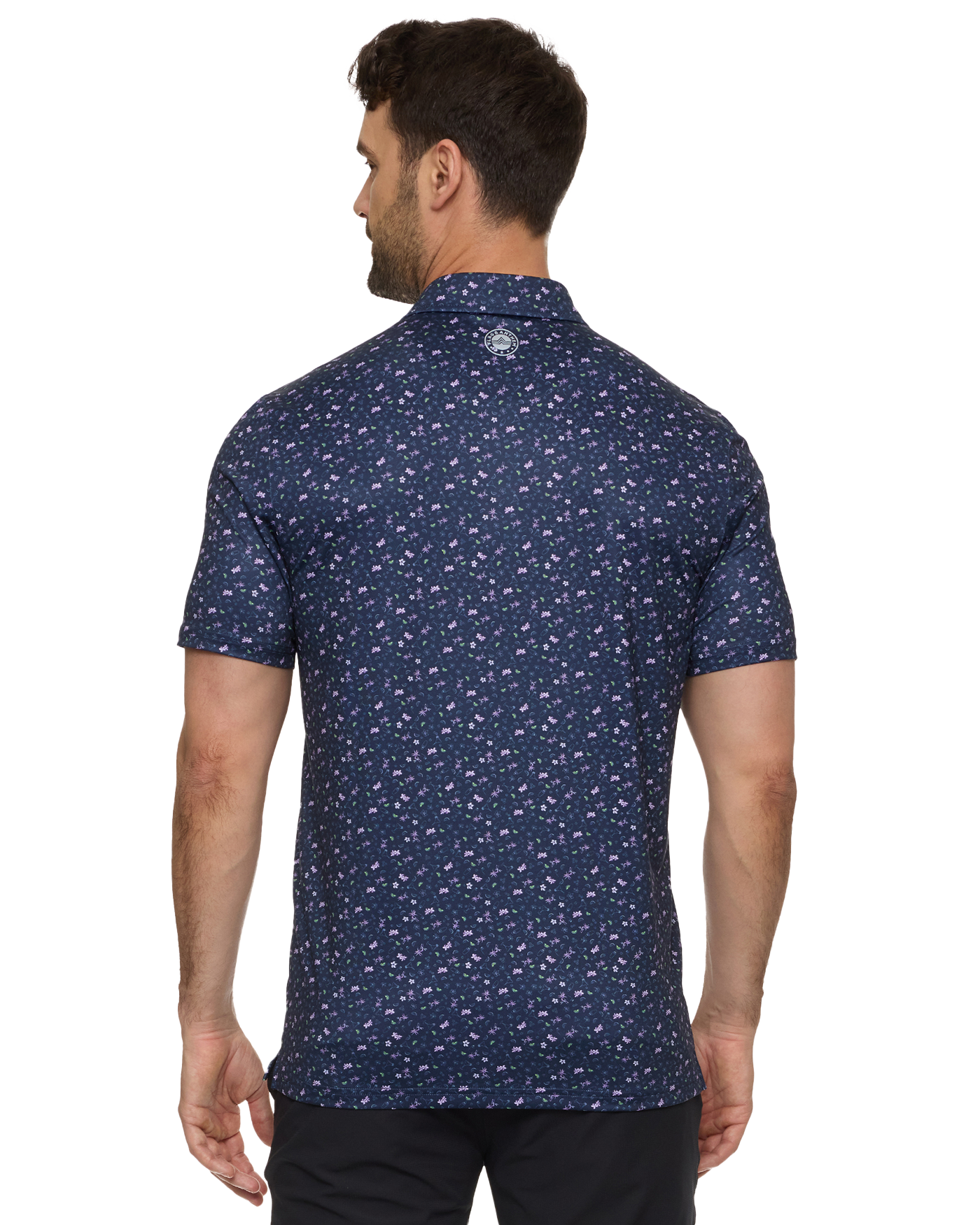 Laguna SS Drink Print Performance Polo