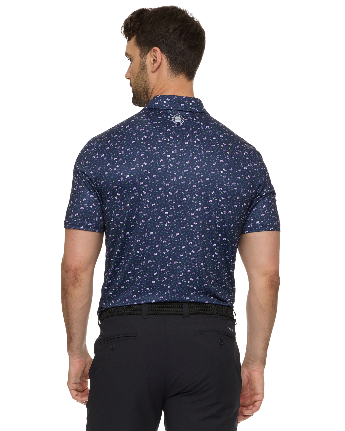 Laguna SS Drink Print Performance Polo
