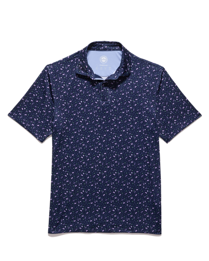 Laguna SS Drink Print Performance Polo