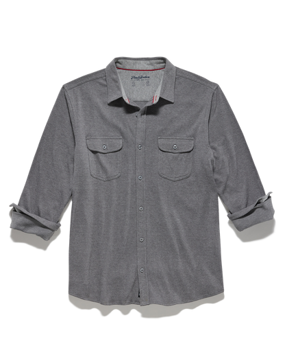 Hero Solid Twill Knit Flannel Shirt