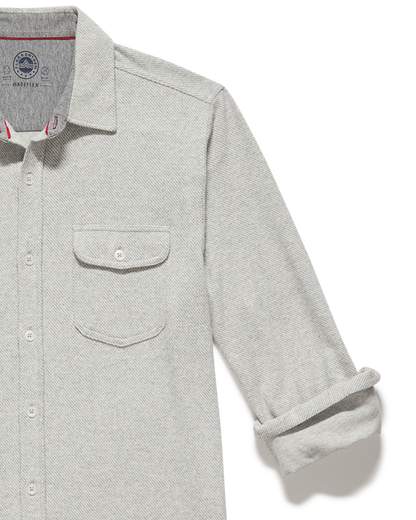 Hero Solid Twill Knit Flannel Shirt