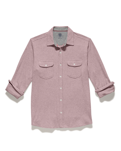 Hero Solid Twill Knit Flannel Shirt
