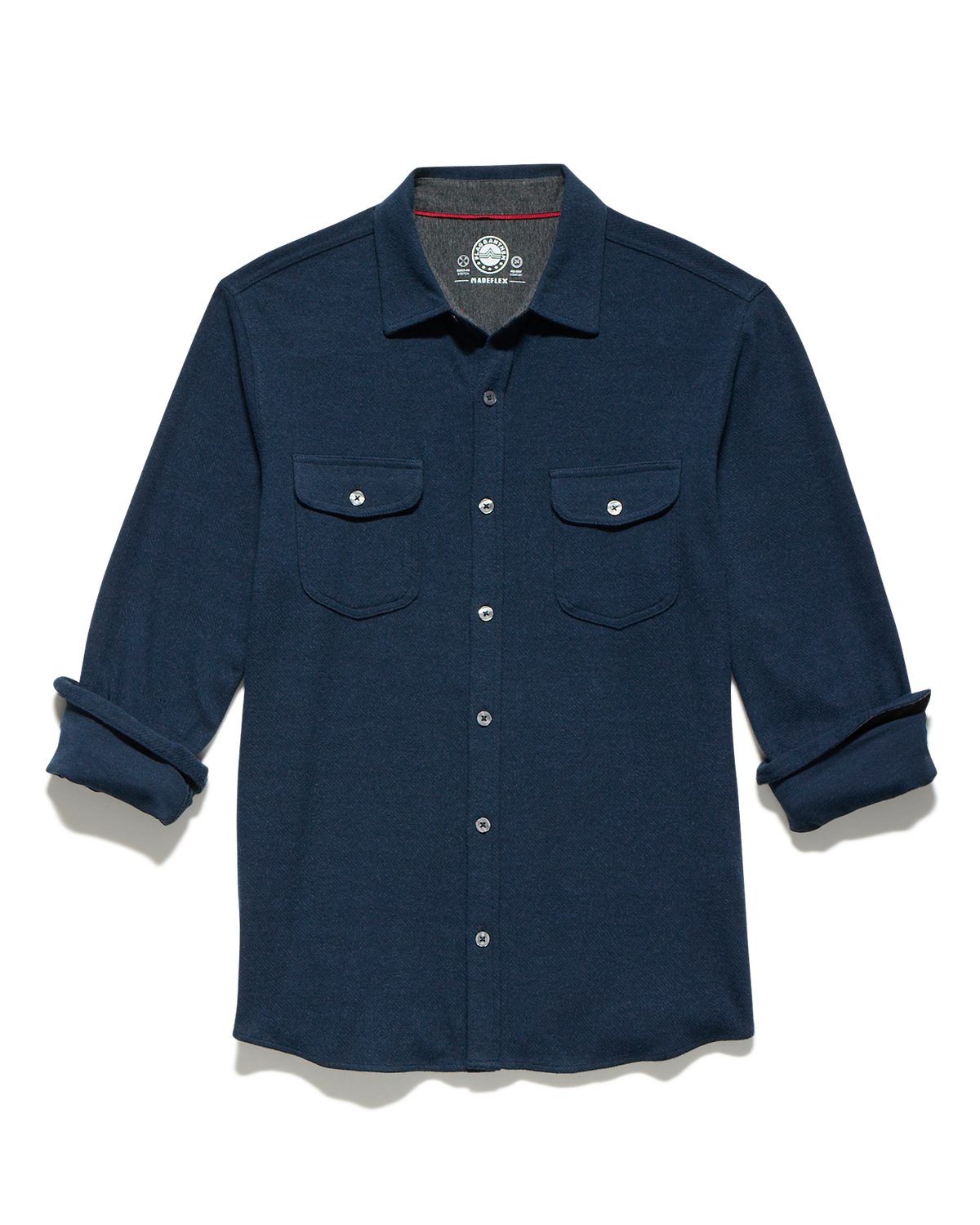 Hero Solid Twill Knit Flannel Shirt