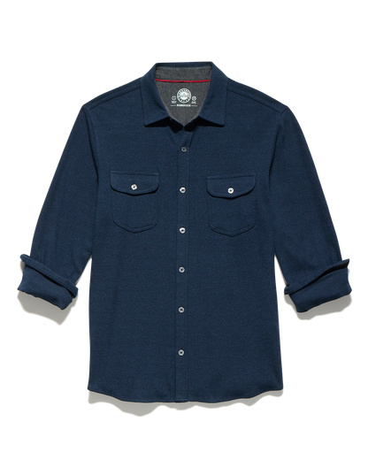 Hero Solid Twill Knit Flannel Shirt