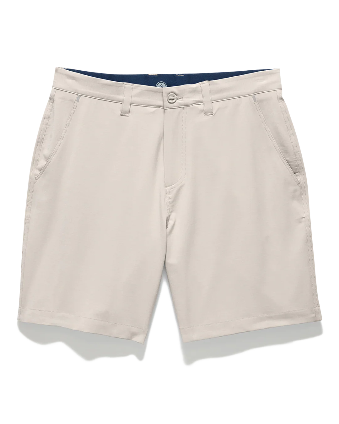 COTTON BLEND ANY-WEAR PERFORMANCE SHORT - 8" INSEAM in beige, quick-dry, stretch by FLAG & ANTHEM