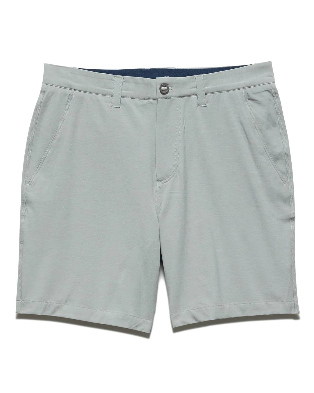 COTTON BLEND ANY-WEAR PERFORMANCE SHORT - 8" INSEAM in light gray, stretch, quick drying by FLAG & ANTHEM