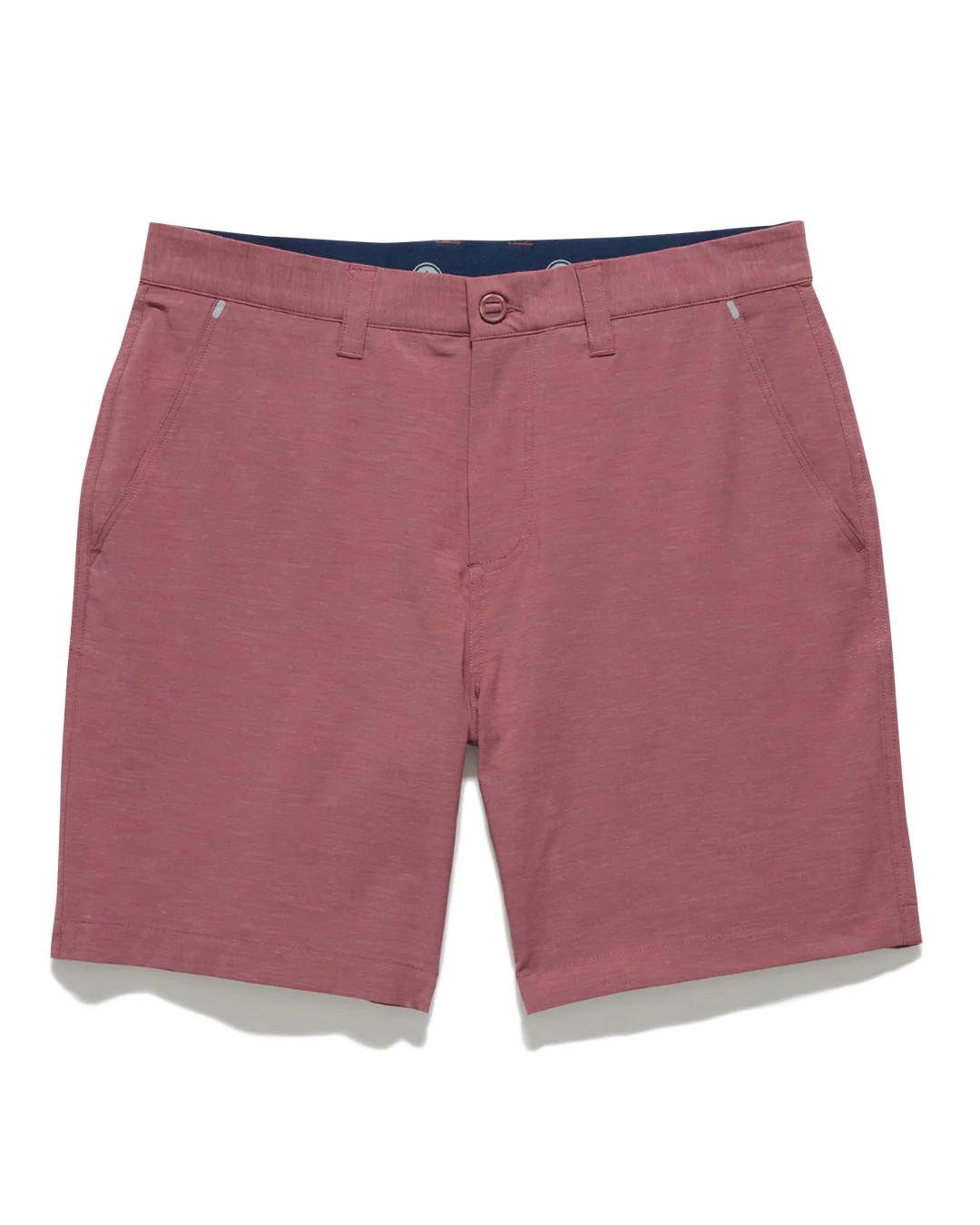 COTTON BLEND ANY-WEAR PERFORMANCE SHORT - 8" INSEAM in purple with stretch, quick drying by FLAG & ANTHEM