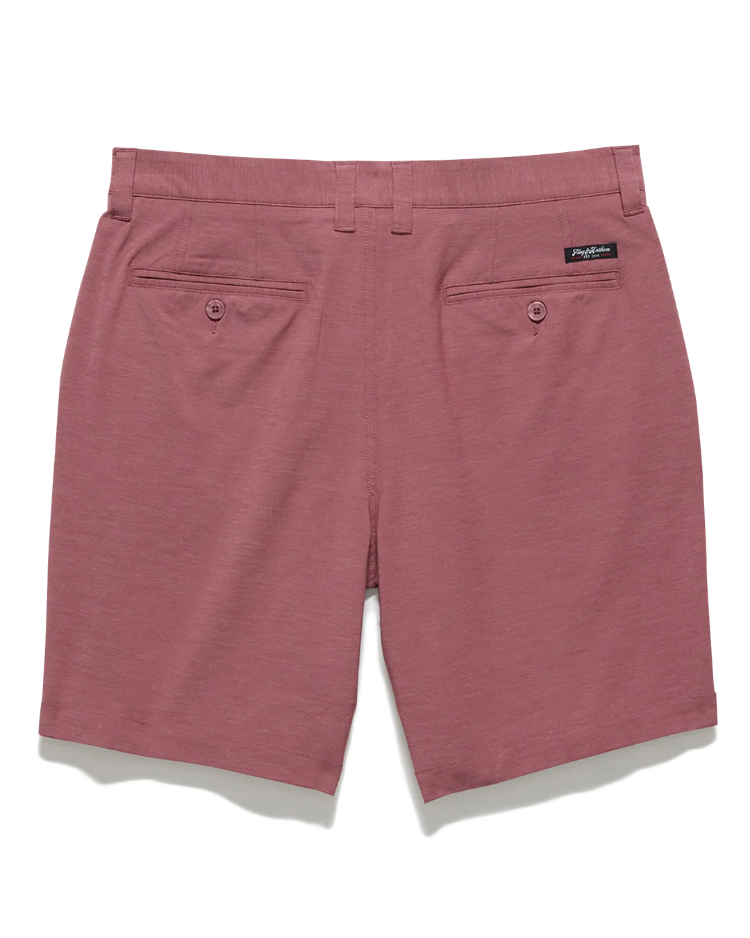 COTTON BLEND ANY-WEAR PERFORMANCE SHORT - 8" INSEAM in mauve, stretch, quick drying by FLAG & ANTHEM