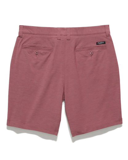 COTTON BLEND ANY-WEAR PERFORMANCE SHORT - 8" INSEAM in mauve, stretch, quick drying by FLAG & ANTHEM