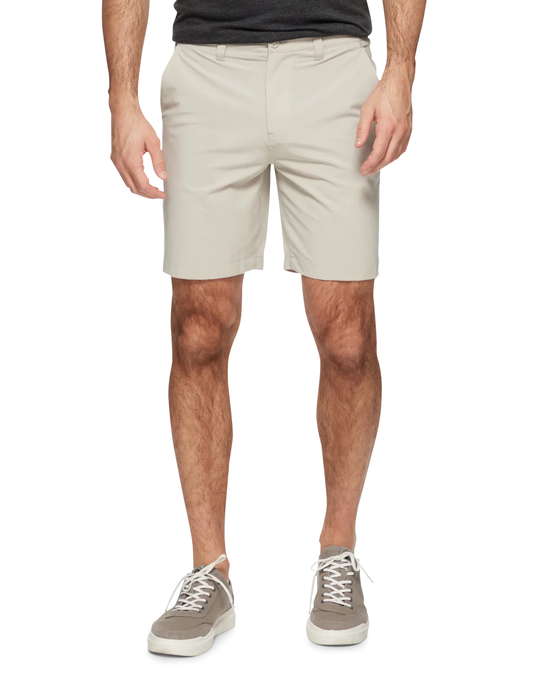 COTTON BLEND ANY-WEAR PERFORMANCE SHORT - 8" INSEAM in blue, stretchable, quick-dry fabric by FLAG & ANTHEM