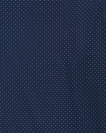 Loretto LS Dot Print Journey Shirt in navy with white dots by FLAG & ANTHEM