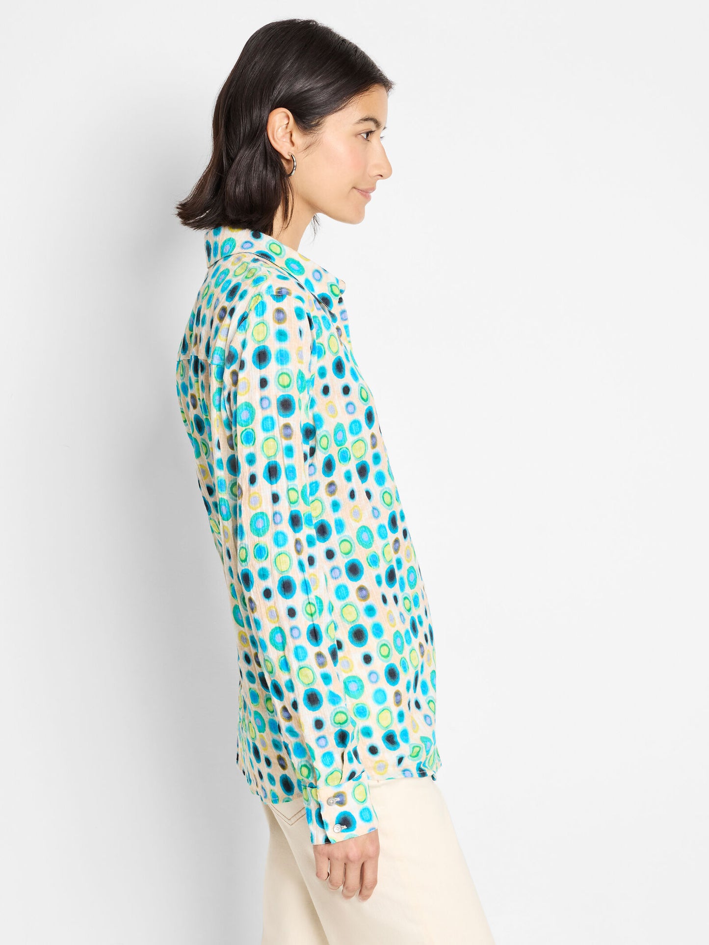 Bright Spot Cotton Crinkle Shirt