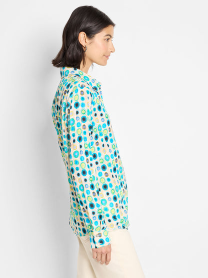 Bright Spot Cotton Crinkle Shirt